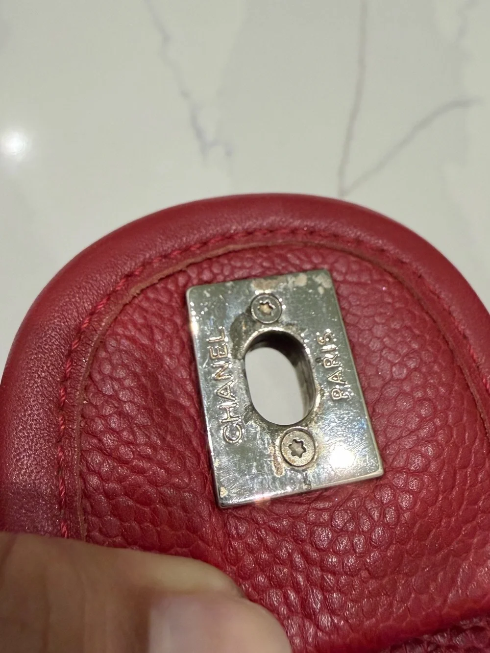 Chanel Quilted Flap Shoulder Bag in Red French Rivera